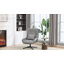 Upholstered Chenille Swivel Armchair-244346448
