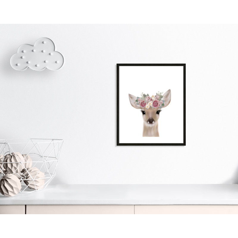 Décoration murale pour enfants, H 25,5 po x l 21,5 po x P 1,19 po, Cadre boîte à grain de bois noir