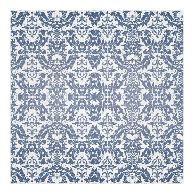 Toile Damask Peel & Stick Damask Border, 120" L x 120" W