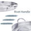Wok en acier inoxydable 21,25 po ARC