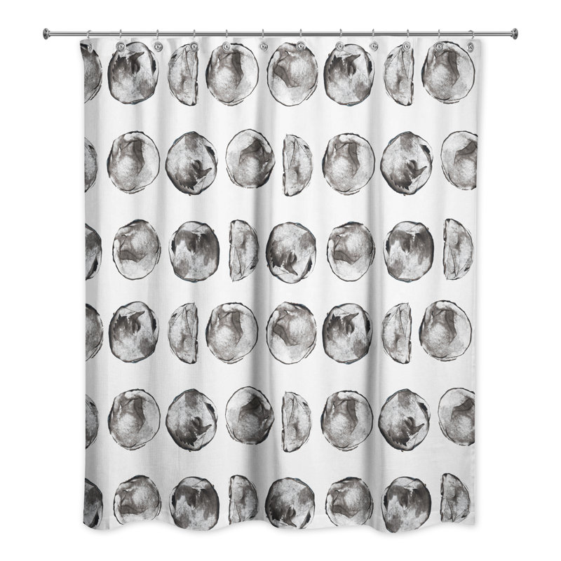 No Pattern And Not Solid Color Shower Curtain with Hooks Included