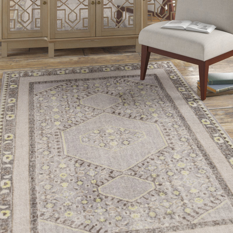 Elsea Wool Oriental Indoor Rug, Rectangle 5'6" x 8'6"
