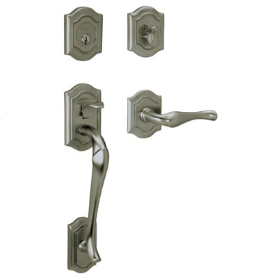 Bethpage Handleset with Single Cylinder Deadbolt and Door and Rosette