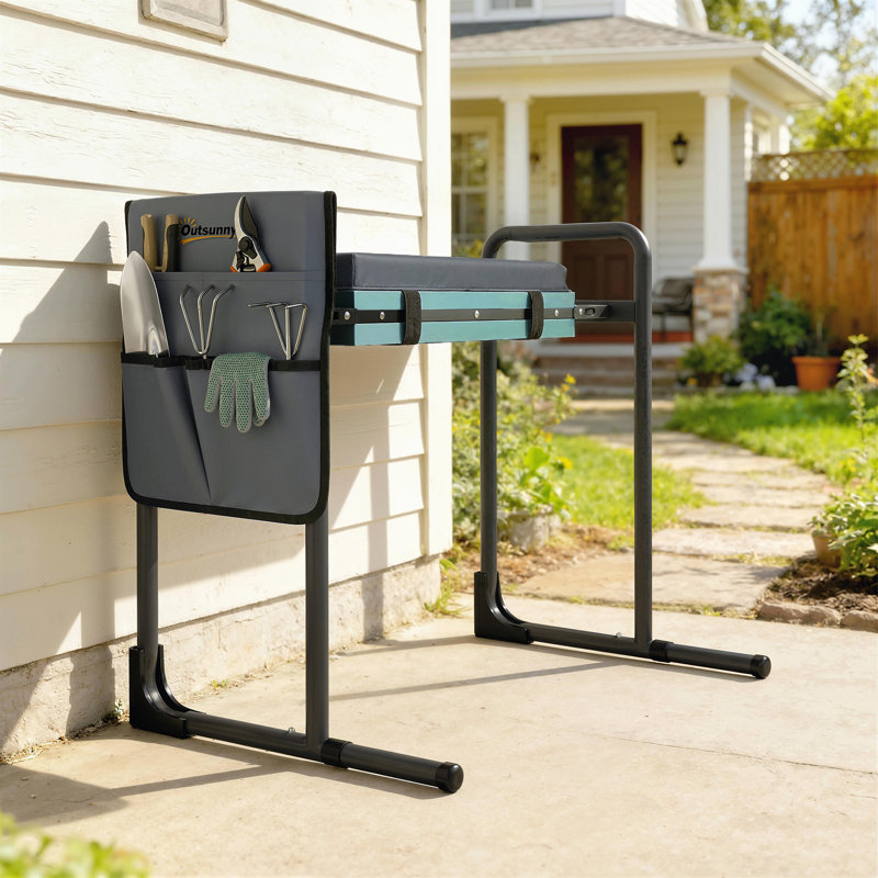 Tabouret de jardin pliable robuste