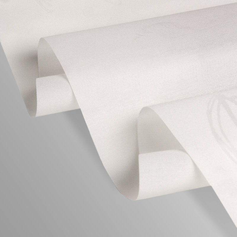 Macadamia Double Rail Panel Track Extendable Semi-Sheer White Vertical Blind