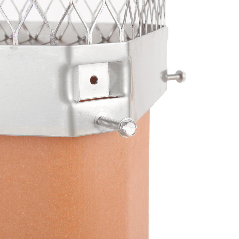 Bouchon de cheminée coulissant en acier Gussie, 11 po x 11 po