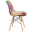 Chaise en tissu Dawneen avec pieds en bois