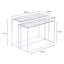 100cm Glass Top Console Table-121935538