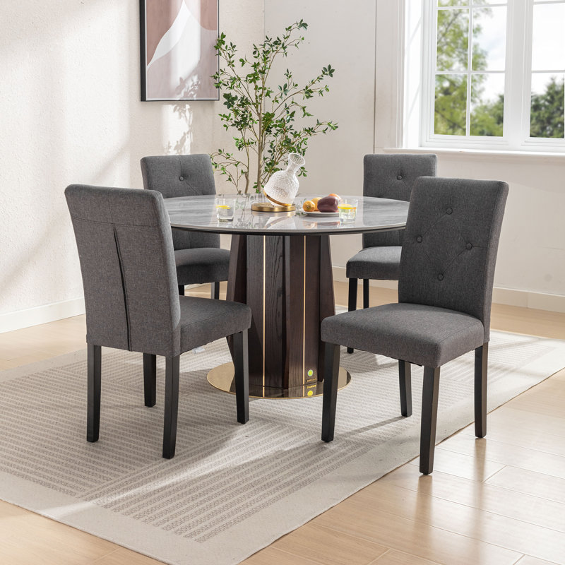 Upholstered Kitchen & Dining Room Chairs, Gray
