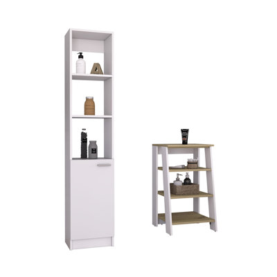 Gerga Freestanding Bathroom Storage Furniture Set