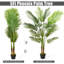 Plante de palmier artificielle de 5 pi pour décoration d'intérieur de bureau à domicile Phoenix-701170146