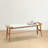Ersela Rustic Farmhouse Wooden Bench with Rattan Accents-1881418608-1893356725