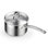 Casserole en acier inoxydable standard de 2 pte de Cooks avec couvercle, petite casserole de cuisine, casserole à usages multiples, casserole de chocolat au lait, va au lave-vaisselle et au four, compatible avec l'induction