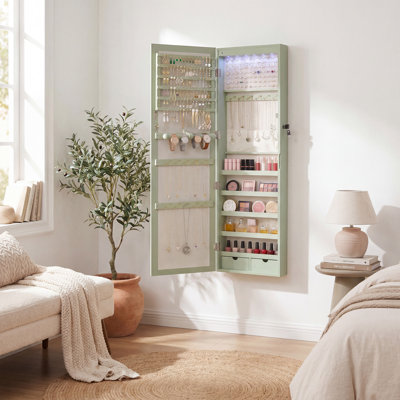 Armoire à bijoux avec miroir Over The Door