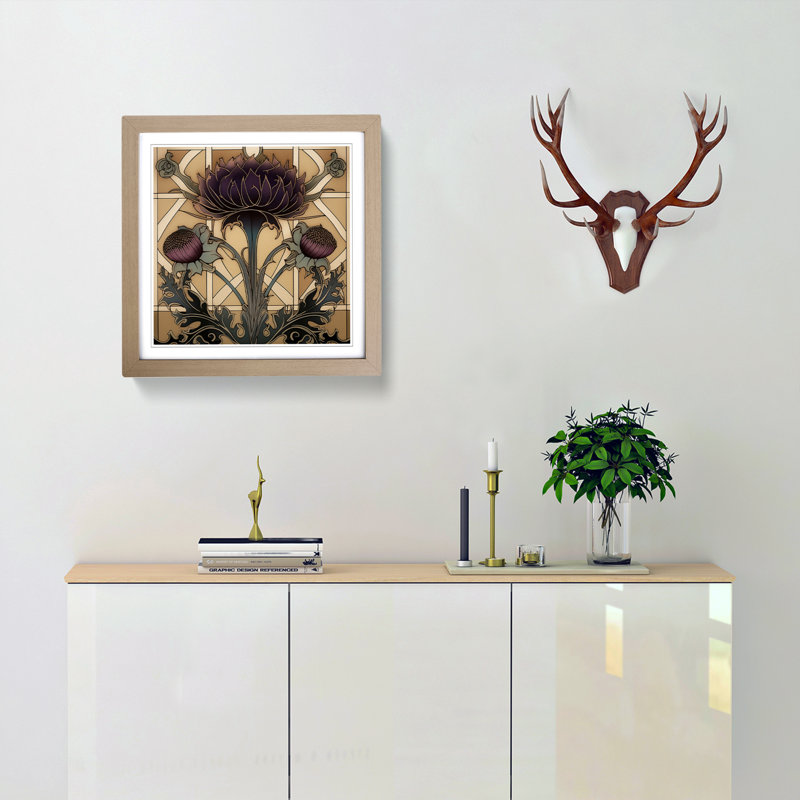 Thistle - Framed Print, Oak