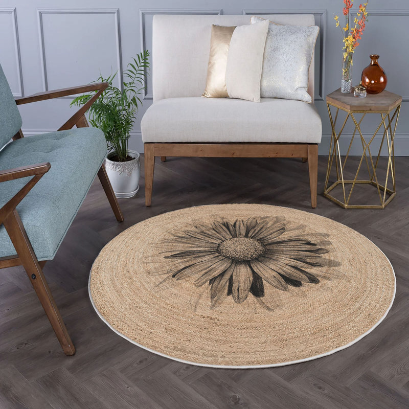Round Noemi Area Rug, Round 80cm