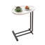 Table d'appoint en métal avec plateau - bureau de 17,7 po x 11,8 po blanc salon 23,6 po de hauteur et pratique-1024103166
