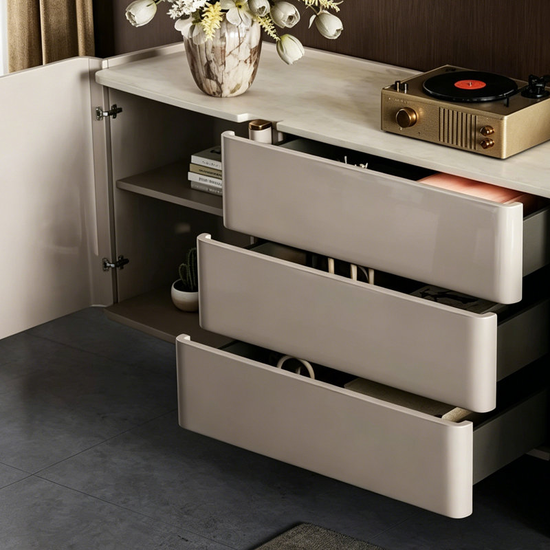 Buffet Modern, H 35,43 po x l 55,12 po x P 15,75 po, Beige