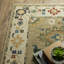 Tapis oriental en polypropylène tissé à la machine en beige / bleu / jaune-2070324464