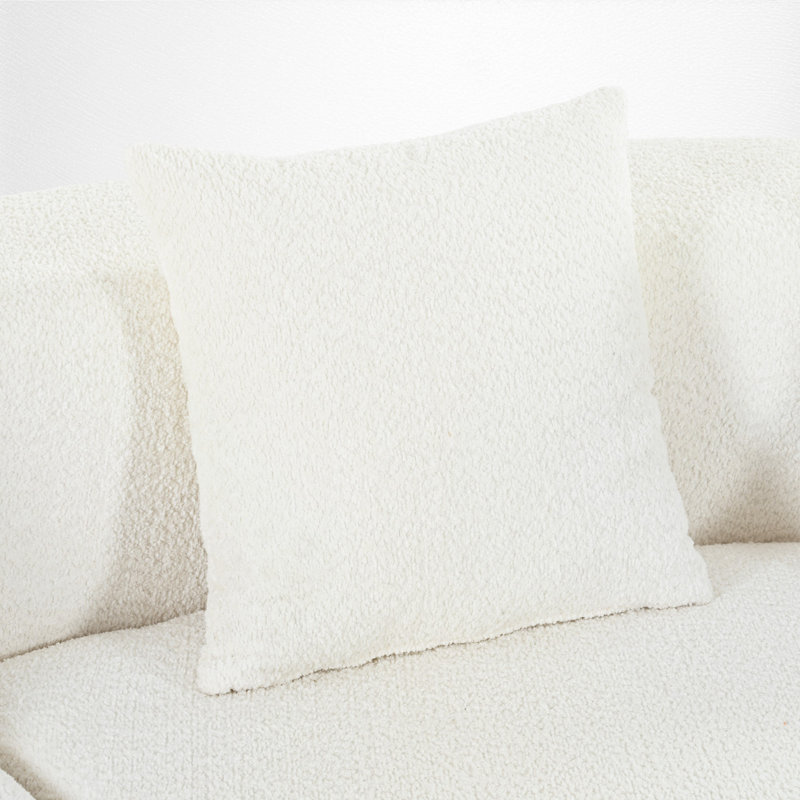 2 - Piece Modular Chenille Upholstered Sectional, Beige Chenille