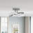 Modern 6000K LED Flush Mount Light Nickel Metal, Dimmable, ETL Certified, 18W Ceiling Fixture