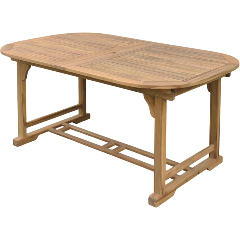 Acacia Extendable Outdoor Picnic Table , 100cm cm W 165cm cm D