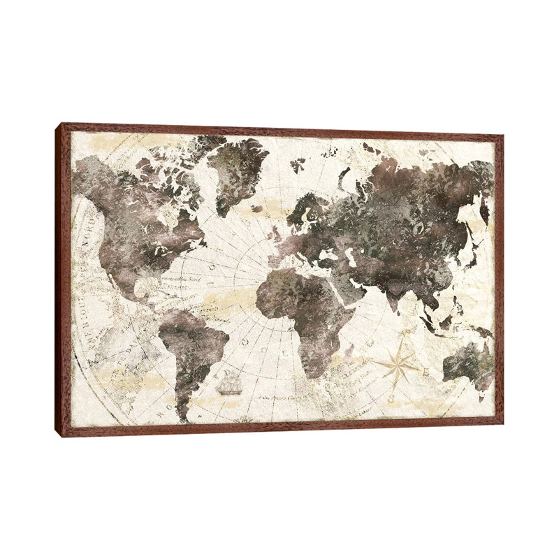 Terra Nova - Print on Canvas, Classic Brown Wood Framed, 152.5 cm H x 101.5 cm W