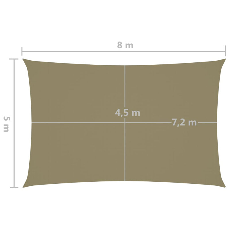 Dimick 5m x 8m Rectangular Shade Sail