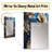 Gold Feather Glamour I - Glam Feather Mirror, Gold Unique Wall Mirror, Printed Metal Art-1374446406