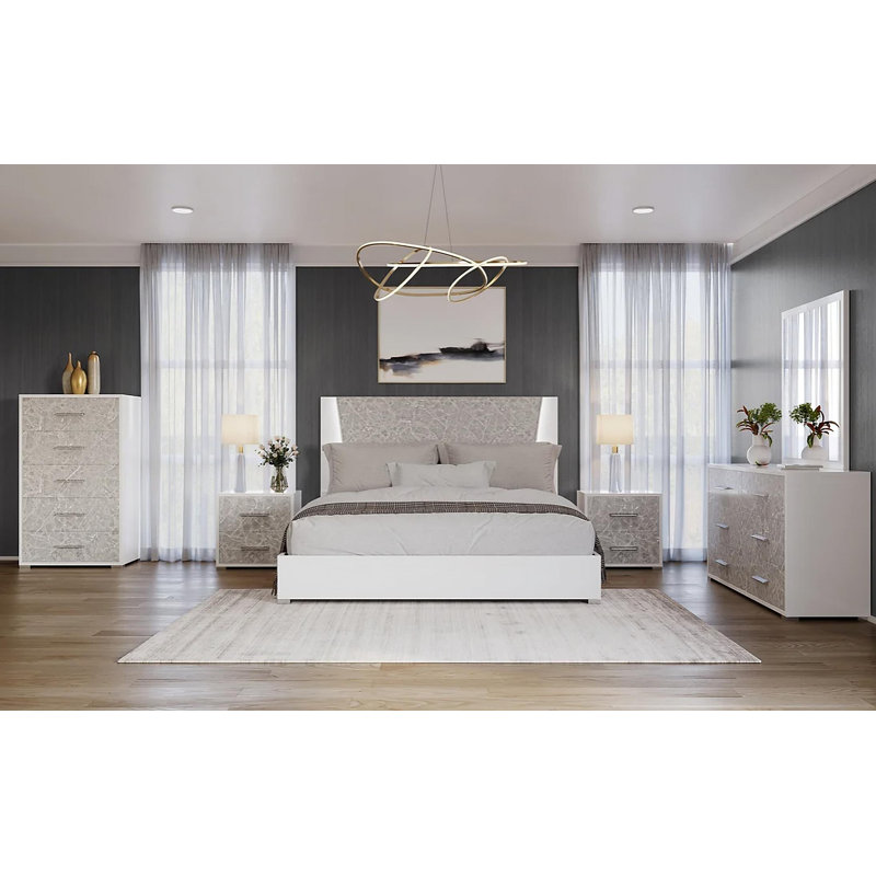 NEW Marlene Collection Bedroom 6PC Set Queen, Queen