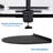 Reinforcement Bracket Plate for C-Clamp Installations Desk Mount