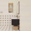 Meuble-lavabo mural avec lavabo en céramique