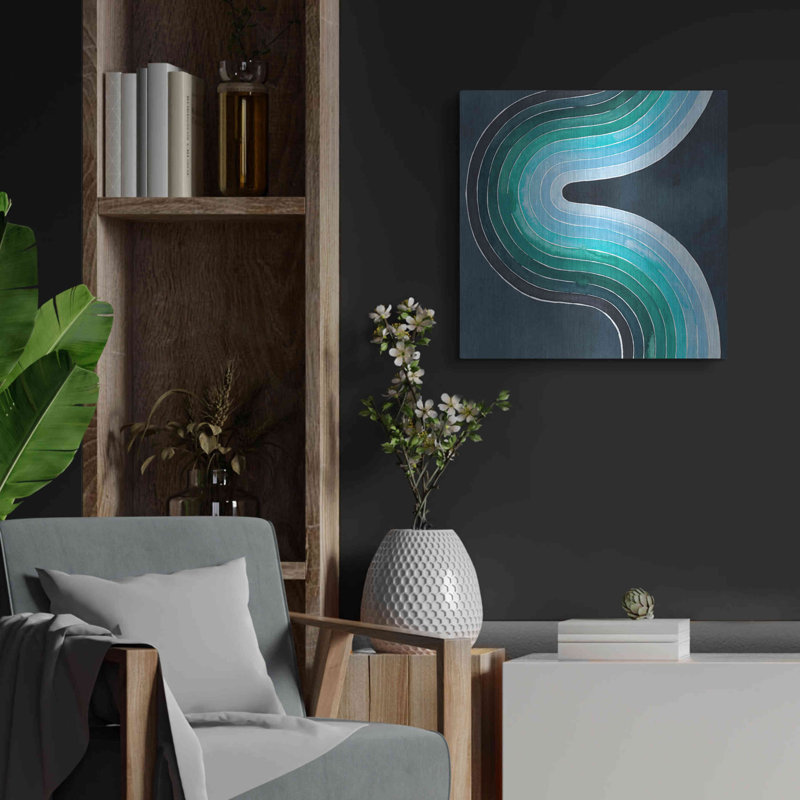 «Mid Century Current II» par Grace Popp, H 24 po x l 24 po