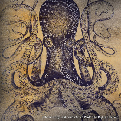 Pieuvre - impression sur toile tendue