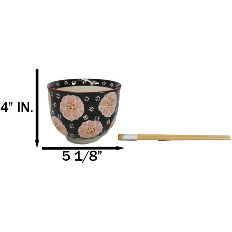 Ensemble de bol avec baguettes Cherura Blossoms Sakura Donburi Ramen