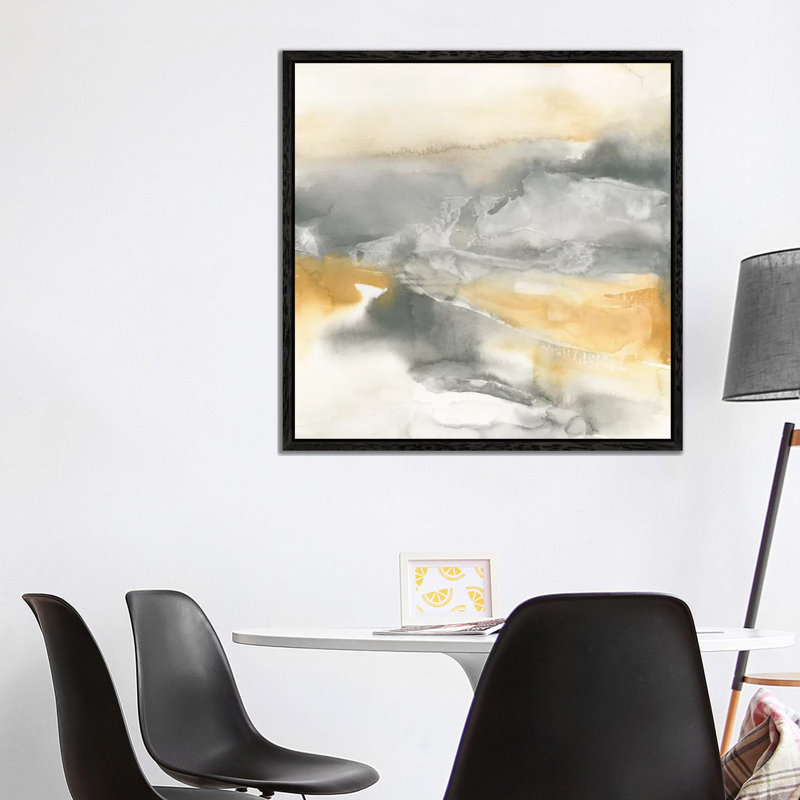 Minerals II by Chris Paschke - Painting on Canvas, Black Framed, 93.98 cm H x 93.98 cm W