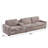 Arealious 136.6'' Modern Corduroy Power Reclining Sofa With Cupholder Wireless Charging Storage USB-98837186