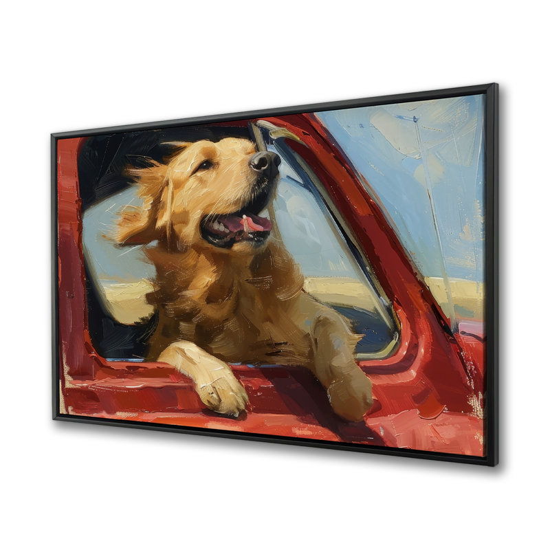 Feel the Wind - Turquoise Framed Canvas for Home Decor