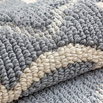 Non-Slip Geometric Doormat