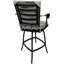 Tabouret de comptoir d'extérieur en aluminium thermolaqué 26,00 po Niera-1016890877-1062666016