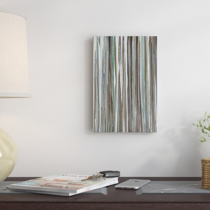 « cool rayures », reproduction sur toile, H 26 po x l 18 po x P 1,5 po, Toile avec cadre noir
