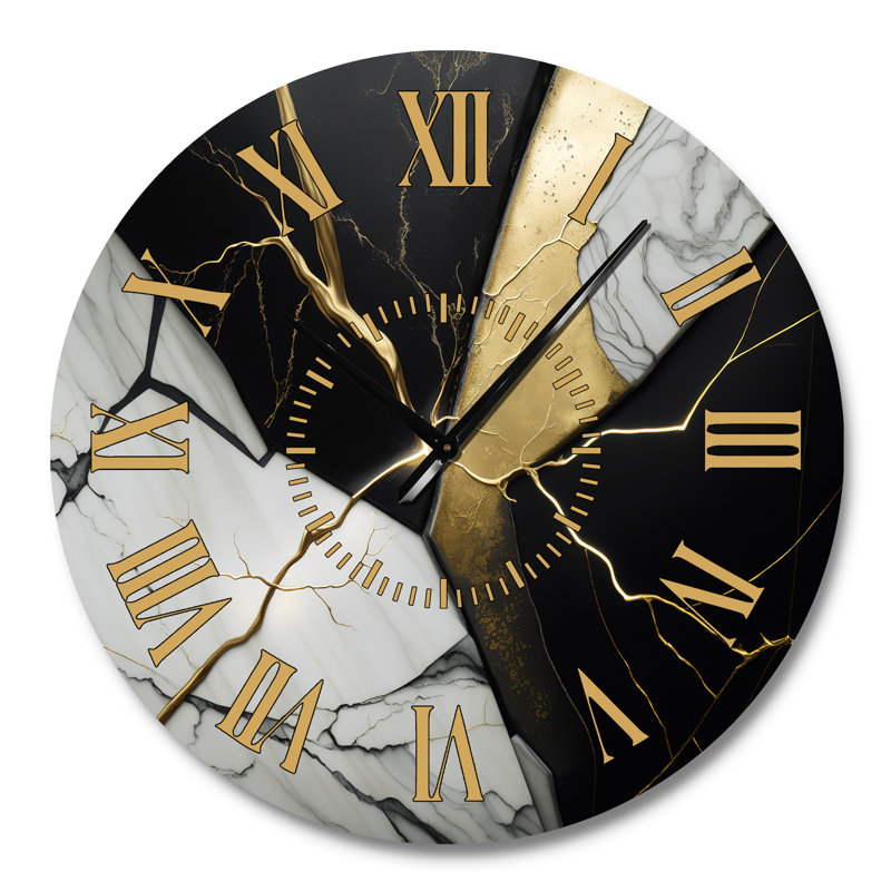 Horloge murale abstraite Geode, Grand