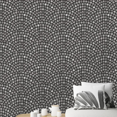 High Littleton Peel & Stick Geometric Roll