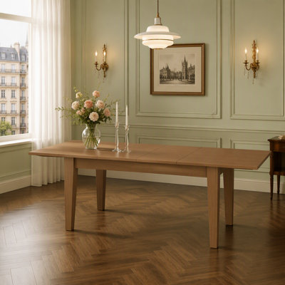 Dining Table , 106.3 in  Large Extendable Kitchen Table