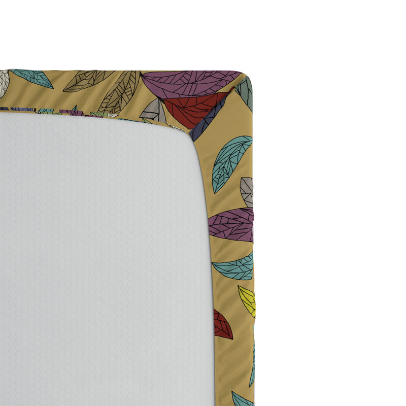 Microfiber Floral Fitted Sheet, Full Fitted Sheet