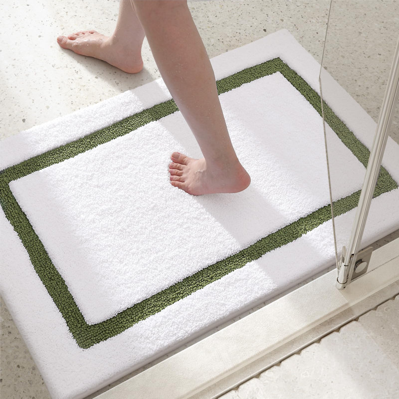 Tapis de bain avec envers antidérapant, 24" L x 16" W, Green