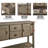 Routenberg Wood Storage Console Table with  2 Drawers and Cabinets and Bottom Shelf-643847490