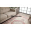 Tapis rose / crème en polypropylène tissé à la machine Antonette-875946748