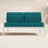 Vivant 56.25" Wide Outdoor Loveseat with Sunbrella® Cushions-1661452707-1694236718