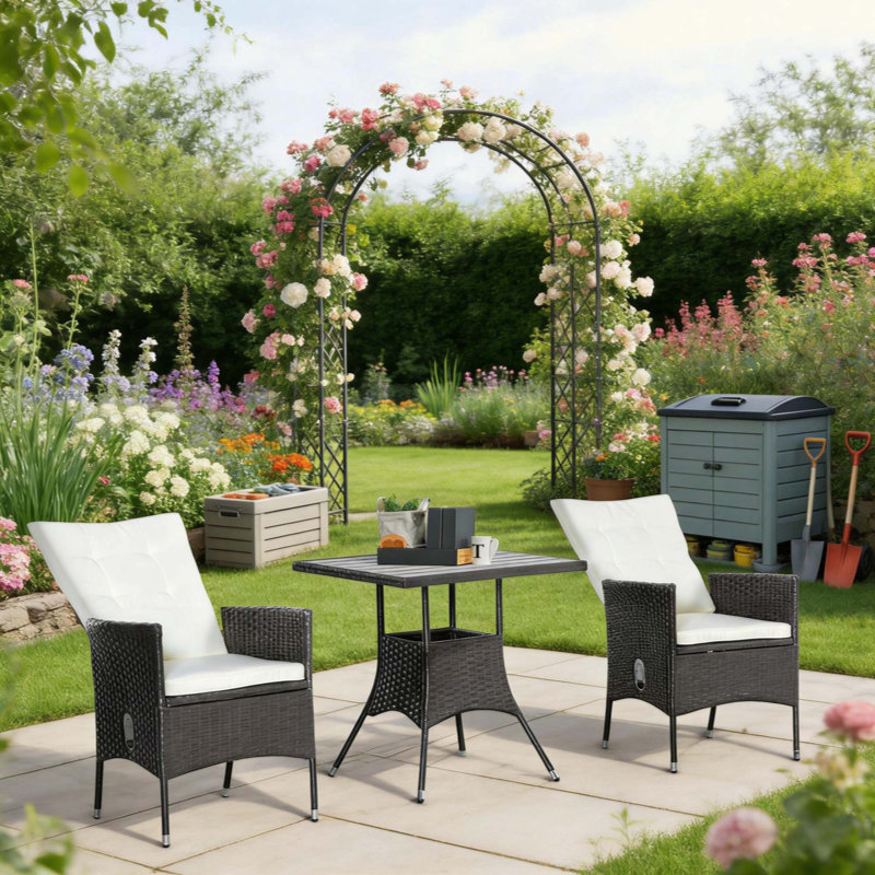 Stylish Style Rattan Furniture Set,3 Piece Patio Bistro Set